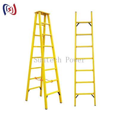 2M-8M Insulated Step Ladders Light Epoxy Resin Material For Electrical Safety