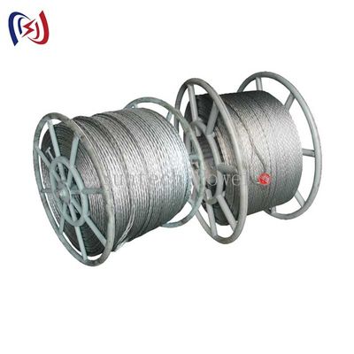 9mm-42mm Pilot Wire In Transmission Line Galvanized Braided Anti Twist Wire Rope