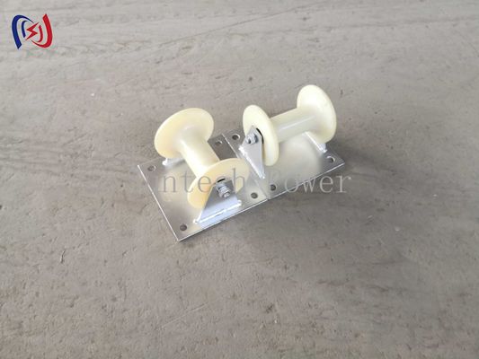 Underground Ground  Cable Roller Pulley Steel Plate Carrier Installation Equipment