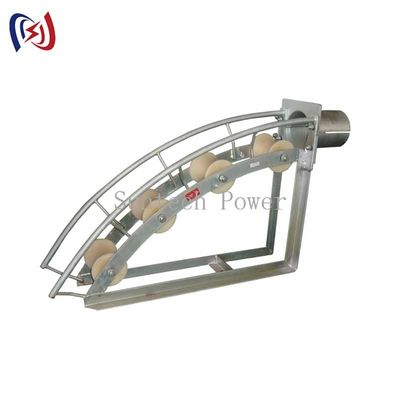 MC Nylon Wheels Cable Laying Roller 3 Sheaves Roller For Cable Laying