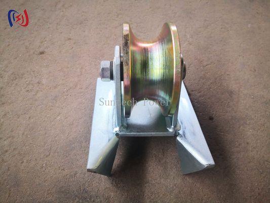 10KN Pithead Cable Sheave Roller Wire Pulling Sheaves With Hook