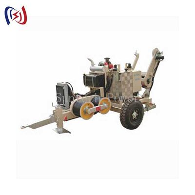 Hydraulic Traction Overhead Line Stringing Equipment Force Speed Stepless Adjustable