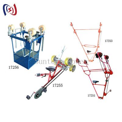 Inspection Trolleys And OVerhead Lines Bicyles For Two Bundle Conductors