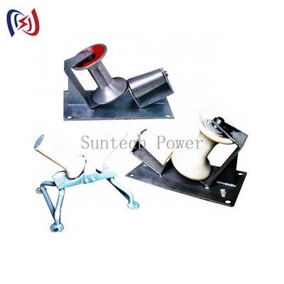 Corner Cable Roller with 10KN Rated Load and One Way Structure for Cable Pulling Protection