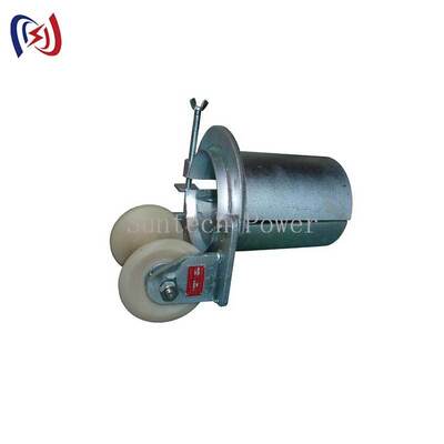 B Series Heavy-Duty Galvanized Steel Cable Entrance Protection Roller with High-Strength Nylon Rollers and Dual Roller Guide