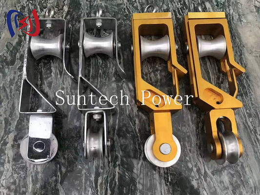 Heavy Duty Double Sheave Block with Dual Sheave Design and Corrosion Resistant Finish for Transmission Line Stringing