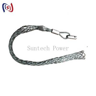 Mesh Sock Connector for ACSR70-1250 Conductors with 15-120KN Rated Load, Zinc-Nickel Anti-Corrosion Finish, and Self-Tightening Interlocked Weave