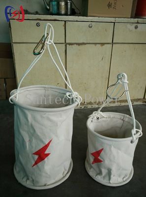 High Altitude 250mm  Cylindrical Canvas Bag Stringing Aerial Cable Transmission Line Stringing Tools