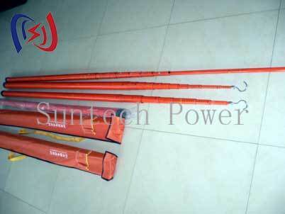 Telescopic Height Measuring Rod 5M-20M Transmission Line Stringing Tools