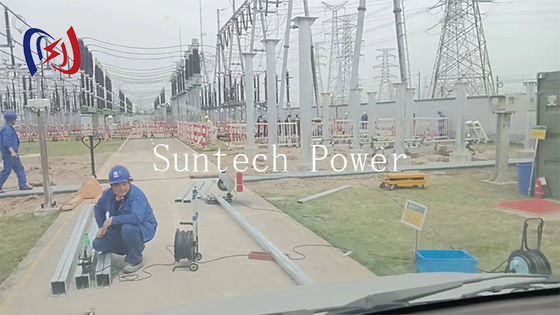 Power Steel Pipe Pillars for Power Grids 1-Year Warranty