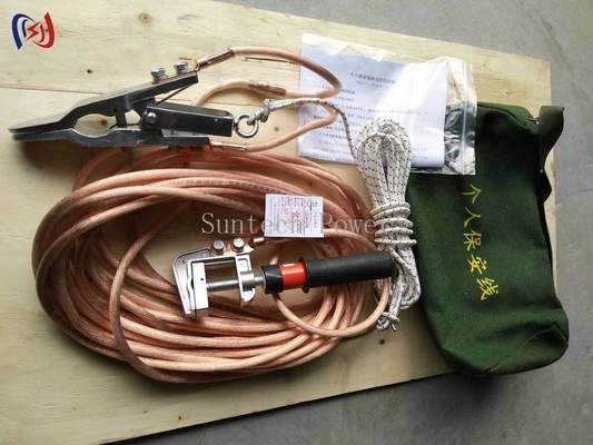 16mm2-25mm2 Safety Grounding Wire Three Phase 4+1 / 1+1 Clip