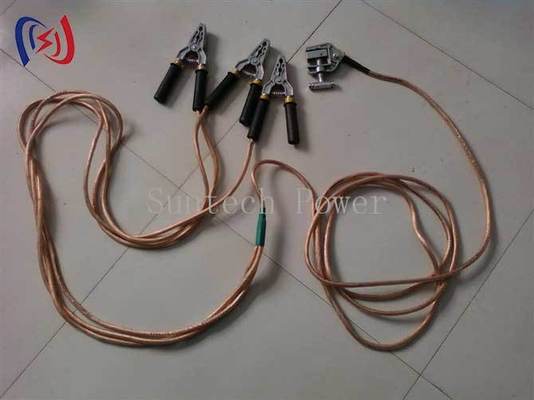 16mm2-25mm2 Safety Grounding Wire Three Phase 4+1 / 1+1 Clip