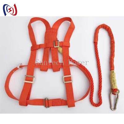 Orange Reinforced Safety Harness Fall Protection Harness 100KG Load