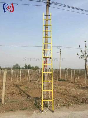 2M-8M Insulated Step Ladders Light Epoxy Resin Material For Electrical Safety