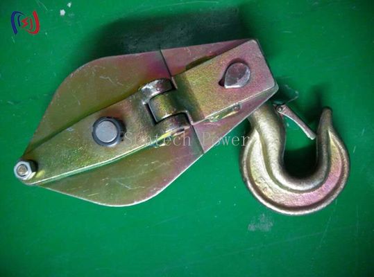 10KN-150KN Wire Rope Pulley Block Casting Construction Hoisting Tackle