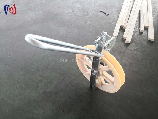 Helicopter Conductor Stringing Blocks 508 X 75MM Heavy Duty Wire Rope Pulley
