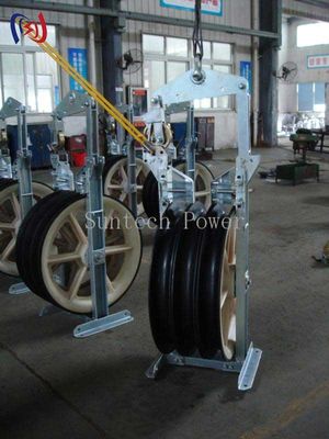 Helicopter Conductor Stringing Blocks 508 X 75MM Heavy Duty Wire Rope Pulley