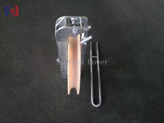 Helicopter Conductor Stringing Blocks 508 X 75MM Heavy Duty Wire Rope Pulley