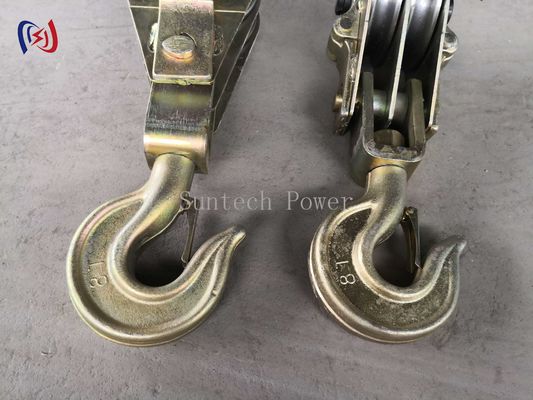30KN-100KN Lifting Block And Tackle Both Side Open With Dual Sheave