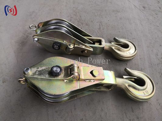 30KN-100KN Lifting Block And Tackle Both Side Open With Dual Sheave