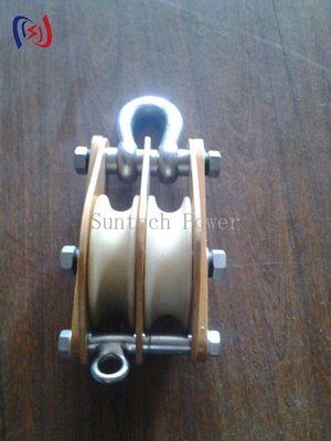 Lightweight Hoisting Tackle Aluminum Alloy And MC Nylon Single Sheave Pulley Block