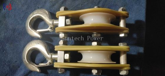 Lightweight Hoisting Tackle Aluminum Alloy And MC Nylon Single Sheave Pulley Block