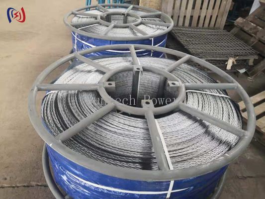 9mm-42mm Pilot Wire In Transmission Line Galvanized Braided Anti Twist Wire Rope