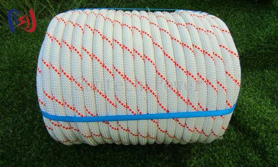 6mm-24mm Insulated Braided Nylon Wire 0.9KN-14KN White Nylon Rope