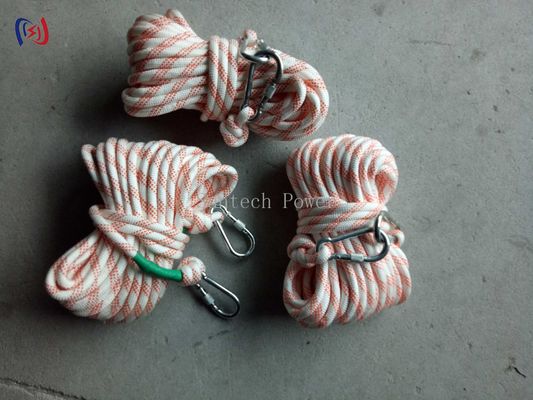 6mm-24mm Insulated Braided Nylon Wire 0.9KN-14KN White Nylon Rope