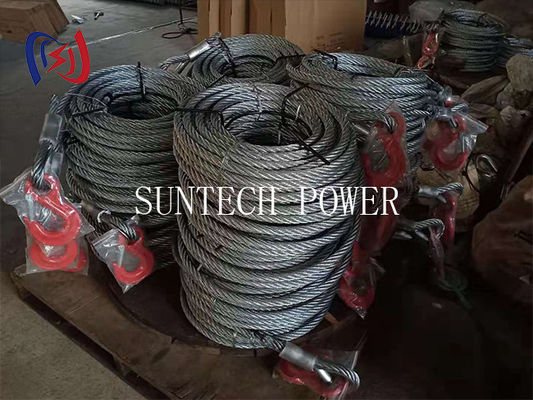 Galvanized Pilot Wire Rope 9mm-42mm Braided Anti Twisting Steel Wire Rope