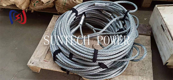 Galvanized Pilot Wire Rope 9mm-42mm Braided Anti Twisting Steel Wire Rope