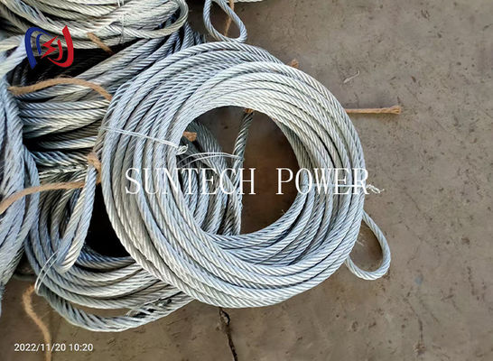 Galvanized Pilot Wire Rope 9mm-42mm Braided Anti Twisting Steel Wire Rope