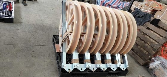 ACSR720 Conductor Pulley 50KN-150KN Nylon Sheave Large Cable Pulleys