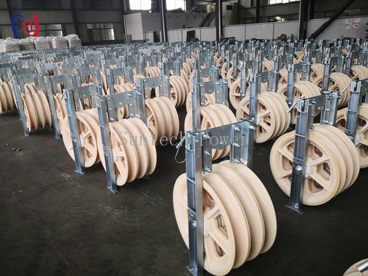 Conductor ACSR500 Universal Stringing Block 60KN Large Cable Pulleys