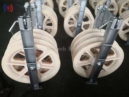 Conductor ACSR500 Universal Stringing Block 60KN Large Cable Pulleys