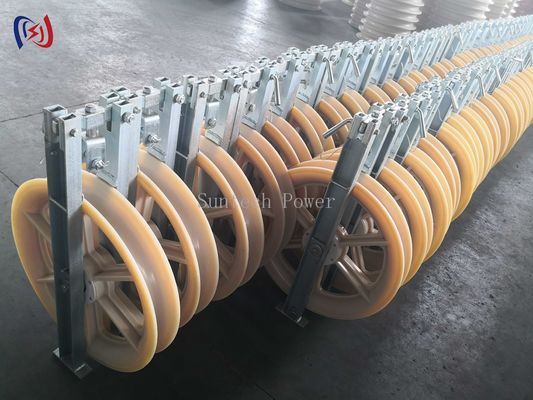 30-150KN Large Diameter Rope Pulley ACSR630 Conductor Stringing Blocks