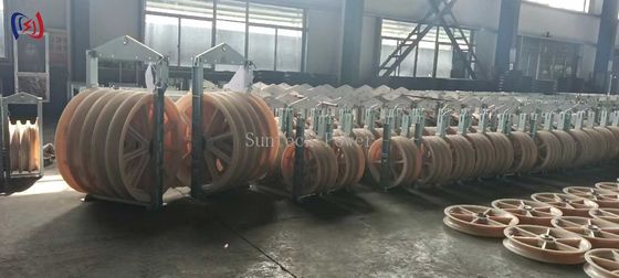 150KN Transmission Stringing Blocks ACSR720 Conductor Wire Stringing Blocks