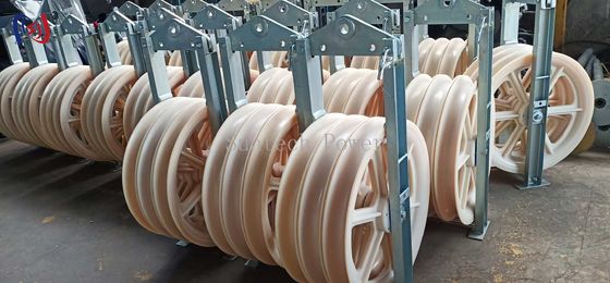 30KG - 150KG 660 Series Large Diameter Rope Pulley Stringing Block Mc Nylon Sheave