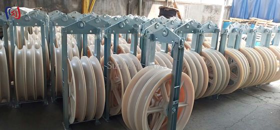 30KG - 150KG 660 Series Large Diameter Rope Pulley Stringing Block Mc Nylon Sheave