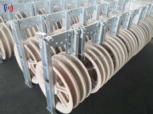 30KG - 150KG 660 Series Large Diameter Rope Pulley Stringing Block Mc Nylon Sheave