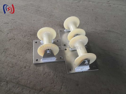 Underground Ground  Cable Roller Pulley Steel Plate Carrier Installation Equipment