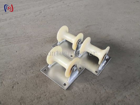 Underground Ground  Cable Roller Pulley Steel Plate Carrier Installation Equipment