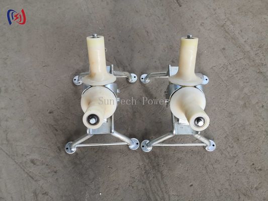 One Way / Two Way Cable Turning Roller 10KN Wire Pulling Rollers