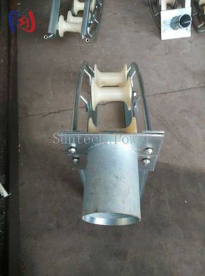 MC Nylon Wheels Cable Laying Roller 3 Sheaves Roller For Cable Laying