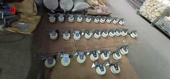 10KN Pithead Cable Sheave Roller Wire Pulling Sheaves With Hook