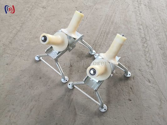 Nylon Corner Cable Turning Roller One Way Construction Works Stringing