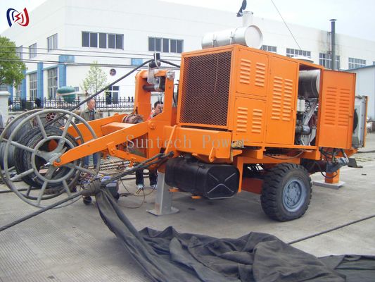 Hydraulic Traction Overhead Line Stringing Equipment Force Speed Stepless Adjustable