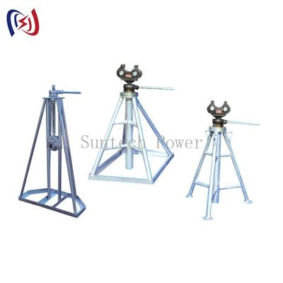 Mechanical Hydraulic Cable Drum Stand 10KN - 50KN Cable Reel Jack Stands