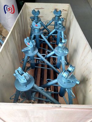 Mechanical Hydraulic Cable Drum Stand 10KN - 50KN Cable Reel Jack Stands