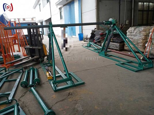 Detachable 100KN Cable Reel Stand Cable Drum Reel Cable Roller Stand To Release Wire